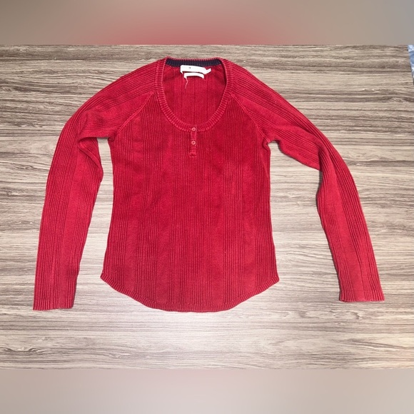Tommy Hilfiger Sweaters - Y2K Tommy Hilfiger Red Sweater Size Medium